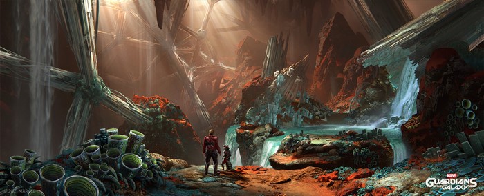4K, ultrawide, concept art, Marvel Comics, Rocket Raccoon, Square Enix, Guardians of the Galaxy (Game), Star Lord