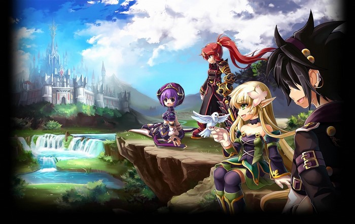 4K Art of Sieghart and Friends from Grand Chase
