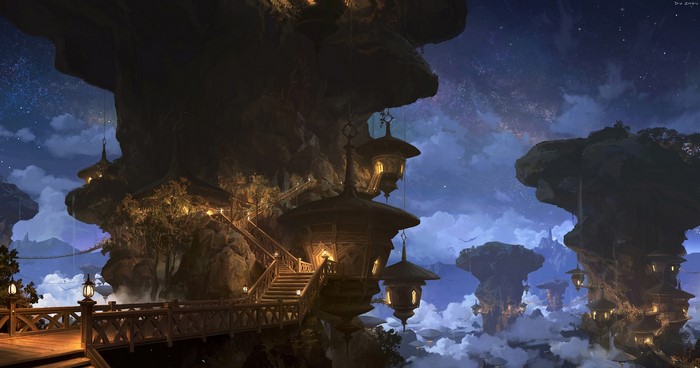 digital art, lok du, fantasy art, fantasy architecture