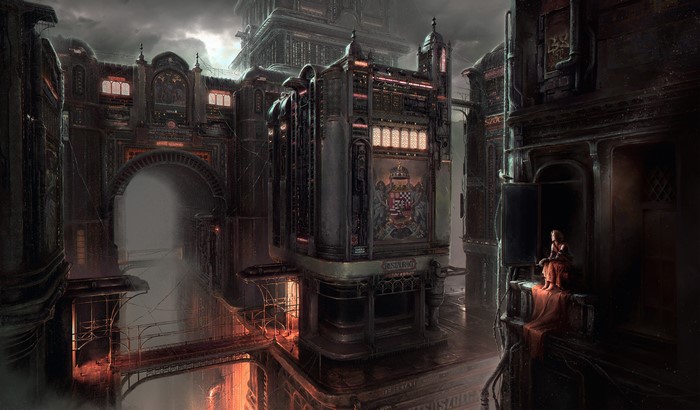 4K, Max Bedulenko, digital art, fantasy city, fantasy art, Budapest, smoking