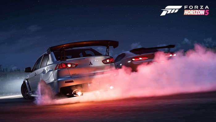 Forza Horizon 5 Drift Scene with Lancer Evolution X