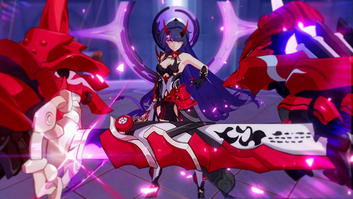 horns, Honkai Impact 3rd, anime girls, Raiden Mei, anime