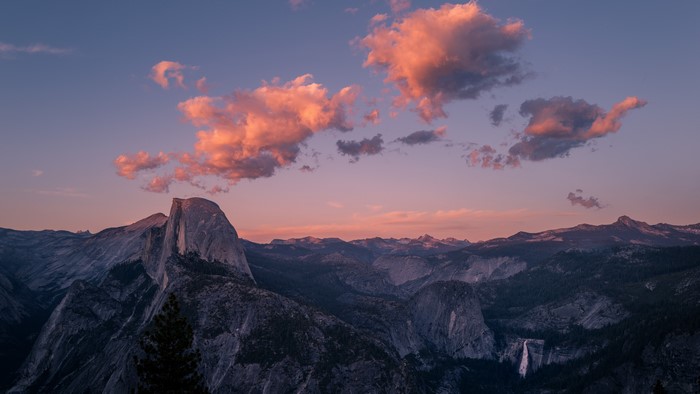4K, nature, clouds, landscape, Yosemite National Park, USA