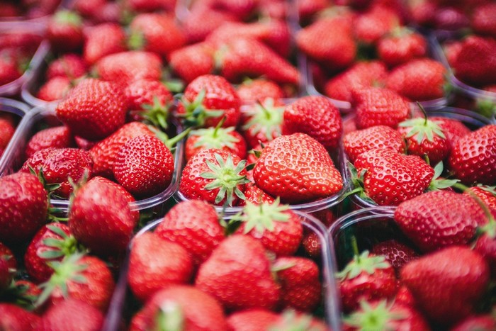 food, strawberries, closeup, macro, fruit