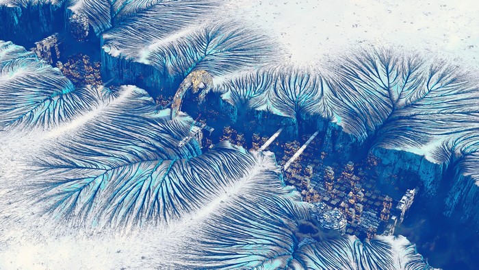 ice, digital art, fantasy architecture, fantasy city, fantasy art, Filipo Baracchi
