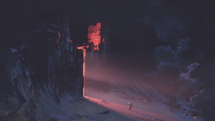 dark, fantasy art, snow, digital art, Filipo Baracchi