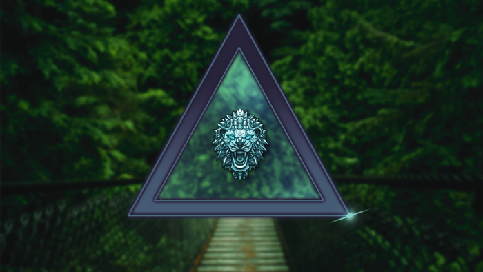 forest, lion, triangle, green, picture-in-picture