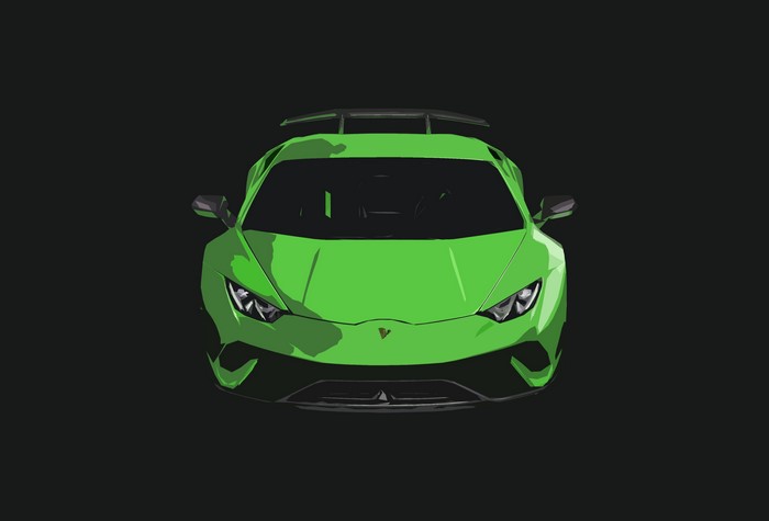4K, Lamborghini Huracan Performante, Lamborghini, automotive, car, green