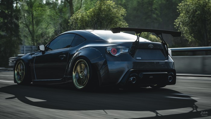 4K, vehicle, car, GT-86, black cars, video games, Forza Horizon 4, sports car, racing, Turn 10 Studios, Toyota