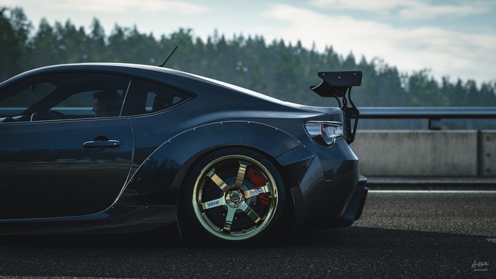 4K, racing, vehicle, GT-86, Turn 10 Studios, Forza Horizon 4, car, sports car, black cars, video games, Toyota