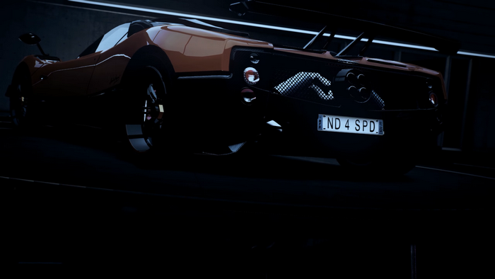 Hypercar, vehicle, orange cars, video games, Pagani Zonda Cinque, car, Pagani, Need for Speed: Hot Pursuit