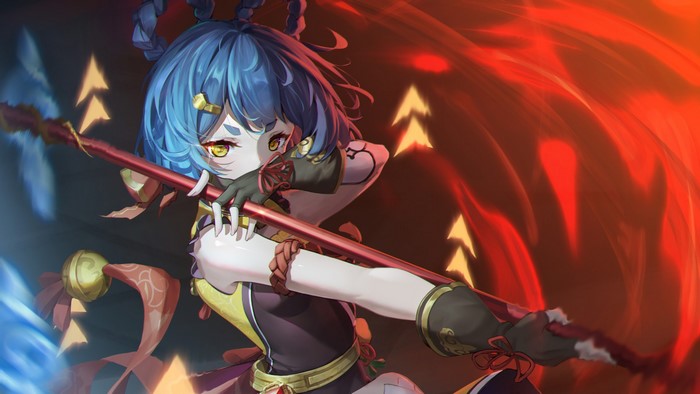 Xiangling (Genshin Impact), anime girls, Genshin Impact