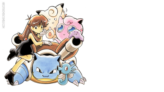 Jigglypuff, Blastoise, manga, Pokémon, ditto, green