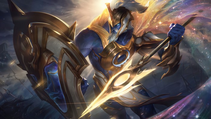 4K, 4K, PC gaming, Sentinel, pantheons, video games, warrior, GZG, League of Legends, Pantheon (League of Legends), digital art, Riot Games