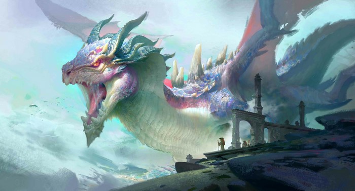 fantasy art, Ya lun, digital art, dragon