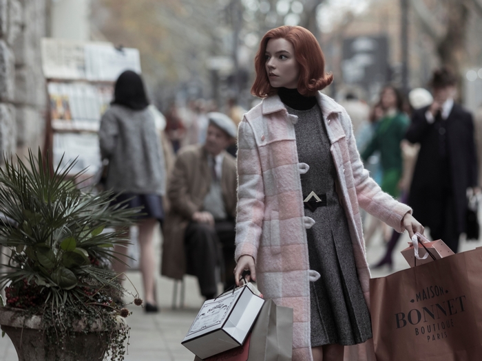 Anya Taylor-Joy as Beth Harmon in The Queen's Gambit