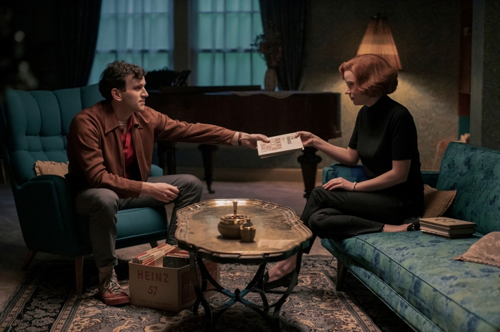 The Queen's Gambit Harry Melling and Anya Taylor-Joy