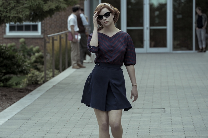 Beth Harmon walking outside