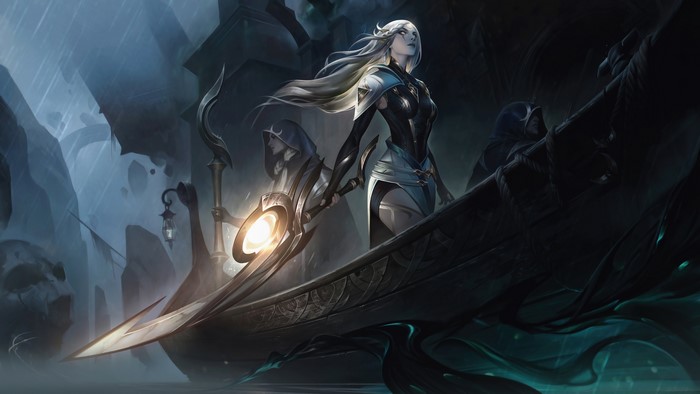4K, PC gaming, digital art, Diana (League of Legends), jungle, Sentinel, 4K, GZG, video games, Riot Games, League of Legends