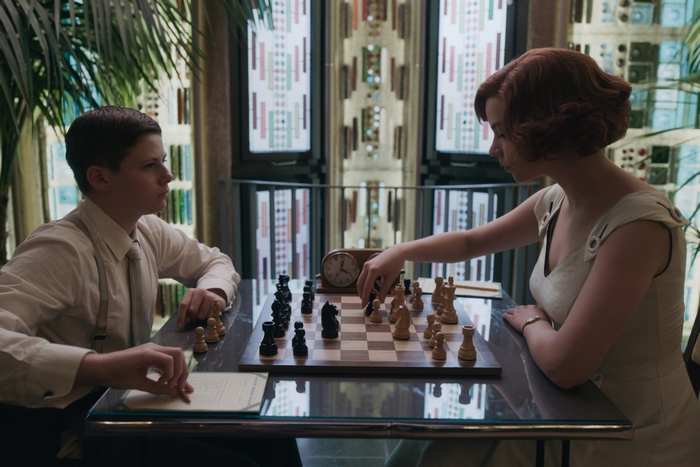 The Queen's Gambit Beth Harmon playing chess