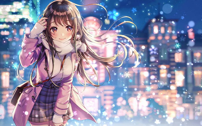 Morikura En Artwork of Brown-Eyed Anime Girl