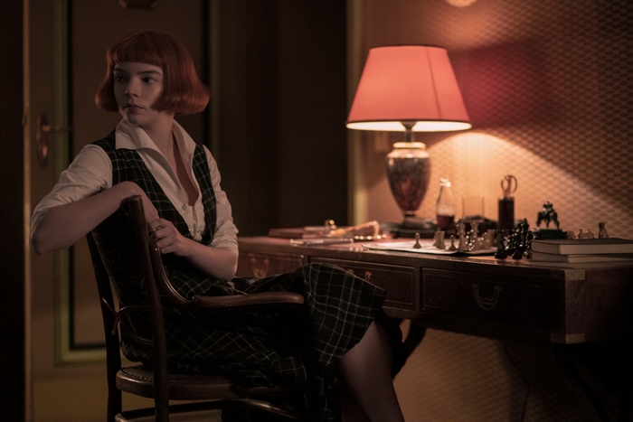 Anya Taylor-Joy as Beth Harmon in The Queen's Gambit