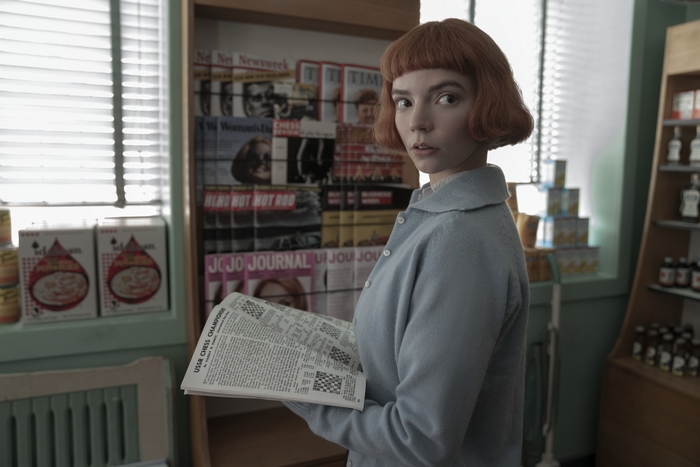 Anya Taylor-Joy as Beth Harmon in The Queen's Gambit