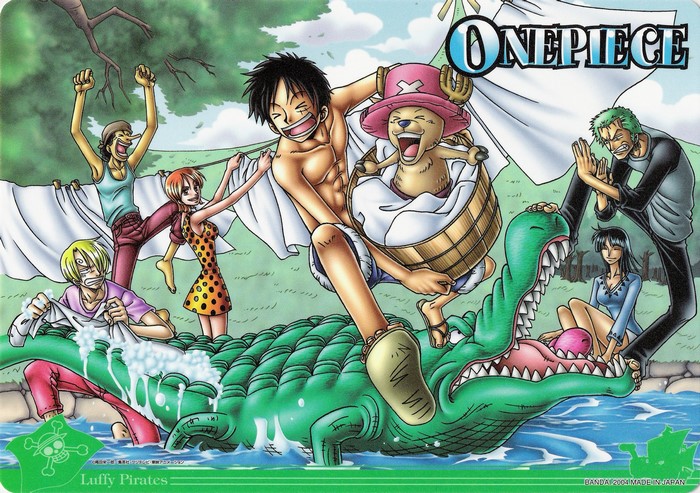 laundry, anime, crocodile, outdoors, animals, One Piece, anime girls, anime boys