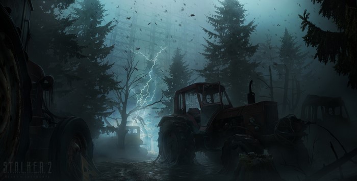 apocalyptic, PC gaming, S.T.A.L.K.E.R. 2, video game art, wreck, video games