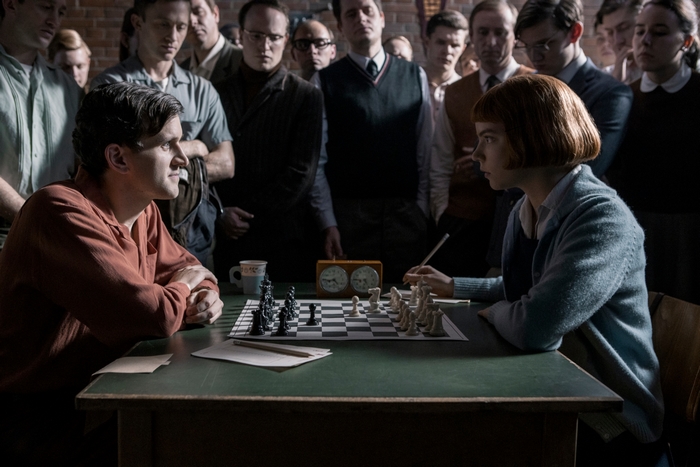 The Queen's Gambit Anya Taylor-Joy and Harry Melling