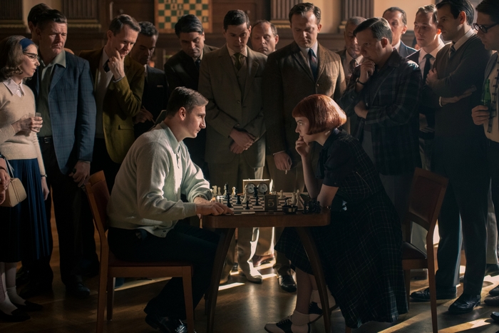 The Queen's Gambit Beth Harmon playing chess