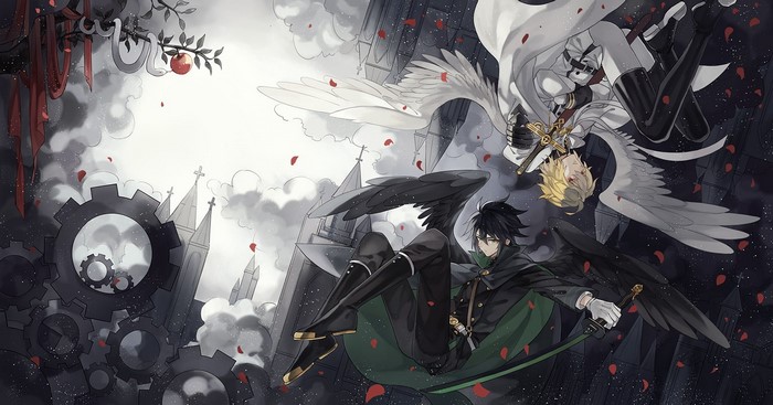 Yuichiro Hyakuya, Hyakuya Mikaela, Owari No Seraph, anime boys