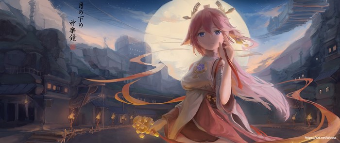 Genshin Impact, wboss, anime girls, anime