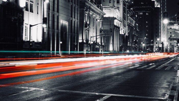 4K, long exposure, photography, urban, street light