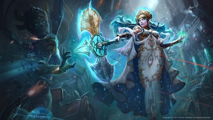 digital art, artwork, Smite, cyan, Ramza Ardyputra
