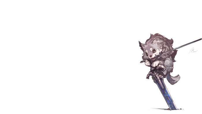 dark souls 3, Dark Souls III, Dark Souls, Great Grey Wolf Sif, Jikan Hakushaku, Dark Souls II, sword