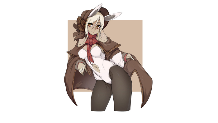 Bloodborne, Plain Doll (Bloodborne), Plain Doll, Slugbox (artist), white hair, bunny ears