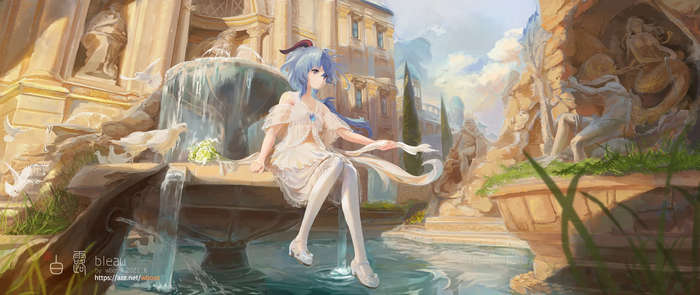 Genshin Impact, Ganyu (Genshin Impact), anime girls, anime, wboss