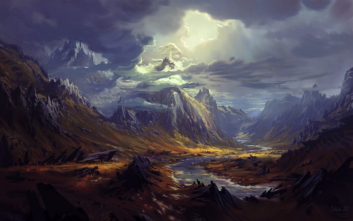 digital art, landscape, Philipp A. Ulrich