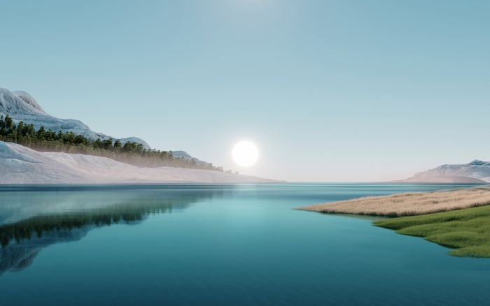4K, digital, landscape, windows 11