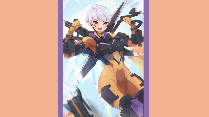 Apex Legends, white hair, Valkyrie(Apex Legends), anime
