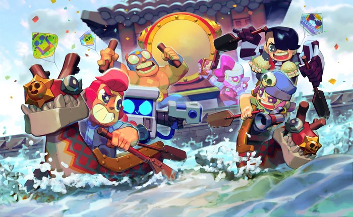 El Primo and Clot Battling in BrawlStars