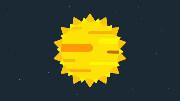 4K, minimalism, Sun, digital art, stars