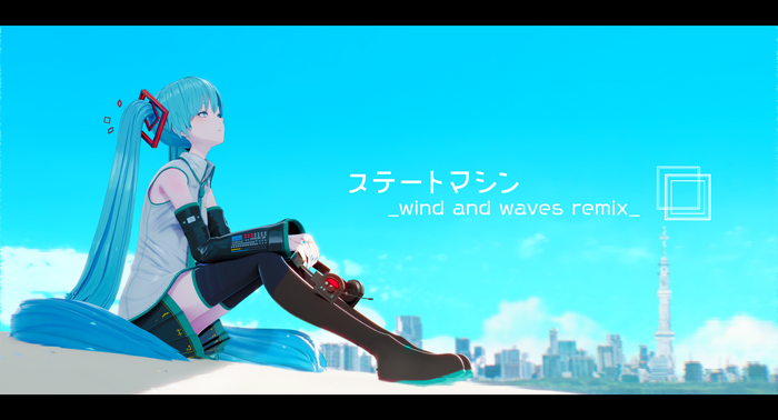 4K, 3D graphics, anime, CGI, Hatsune Miku, anime girls, Yushika