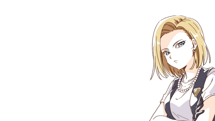 anime, blue eyes, Android 18, blonde, Namori, Dragon Ball
