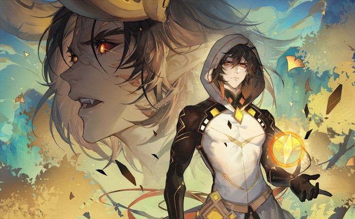 Zhongli (Genshin Impact), Genshin Impact, anime boys