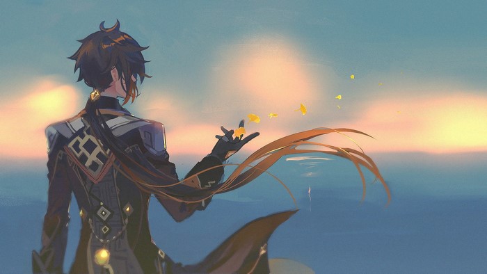 anime boys, Zhongli (Genshin Impact), Genshin Impact