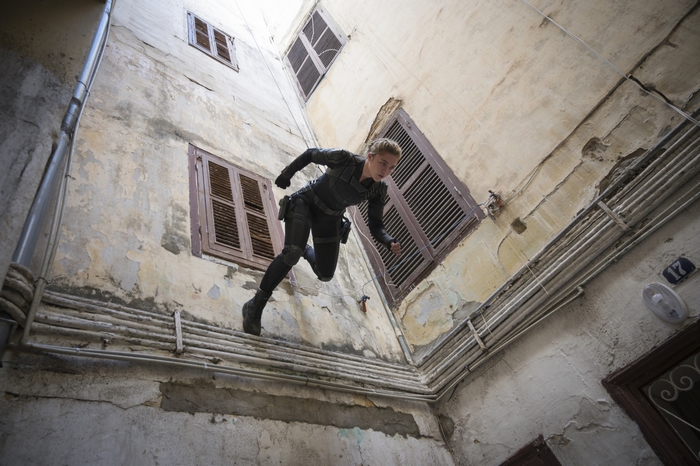 Florence Pugh as Yelena Belova in action
