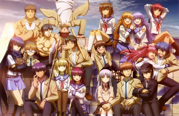 Angel Beats!, anime, group of people