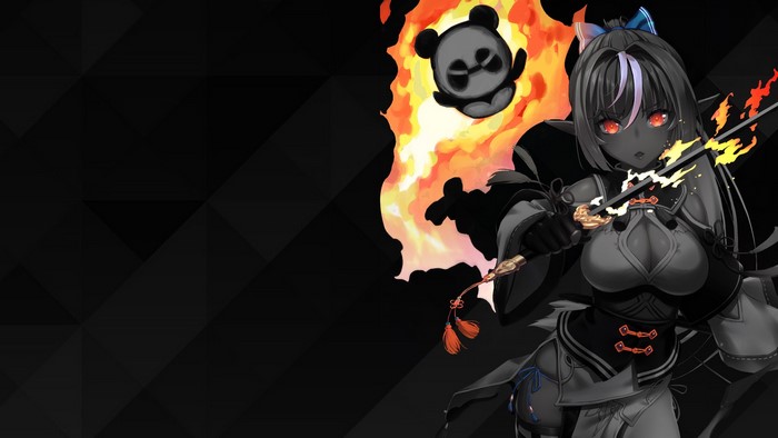 anime girls, monochrome, Hololive, Shiranui Flare, selective coloring, anime